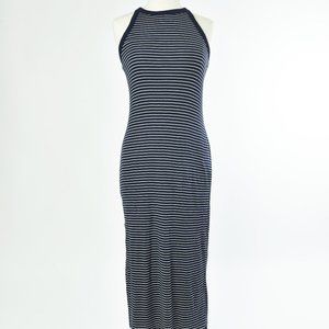 Gap Women's Maxi Dress Navy & White Stripes Size M
